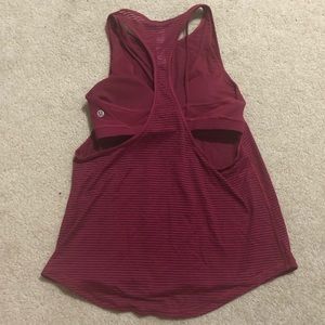 NWOT Lululemon tank top with built in bra